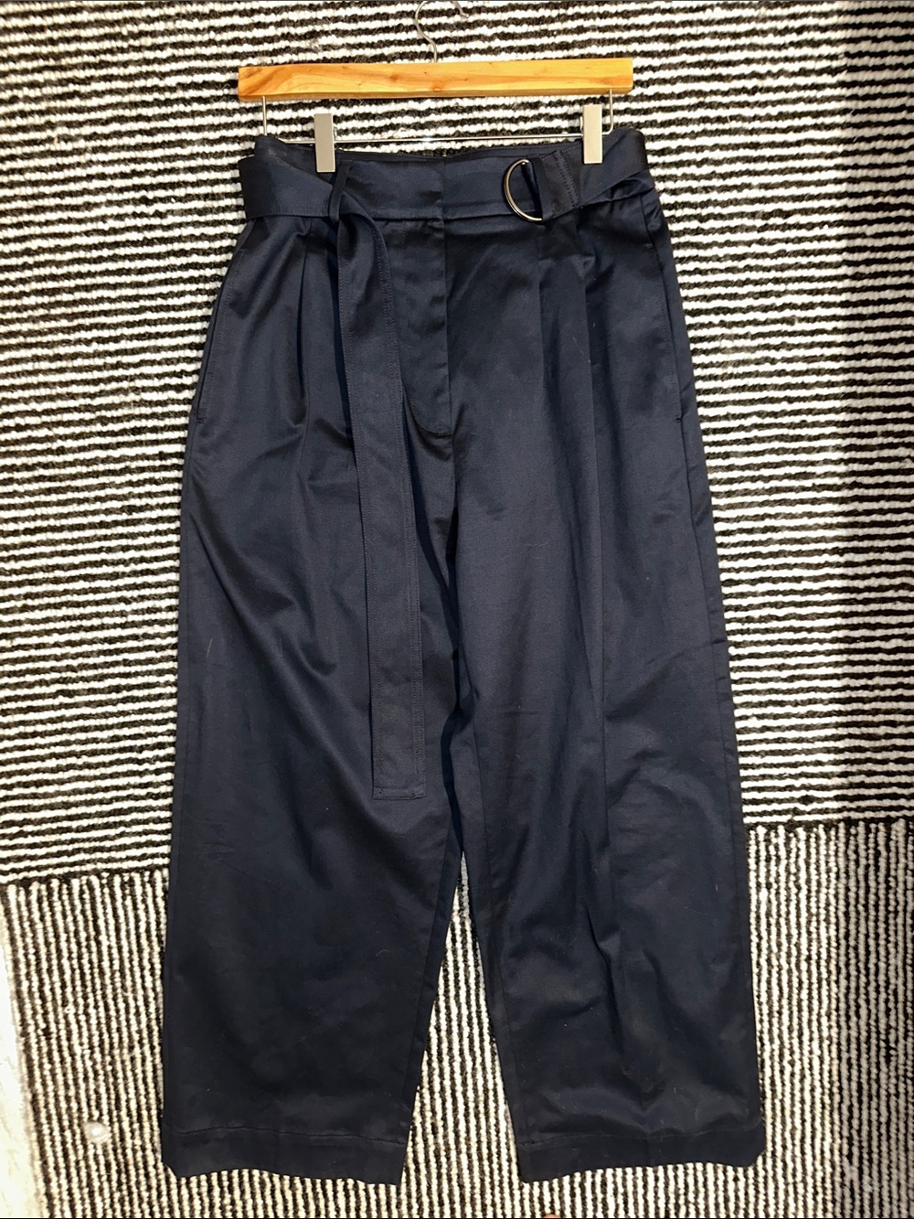 Wide Leg pleated pants - Navy